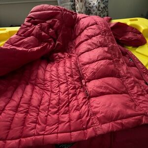 Red jacket for winter